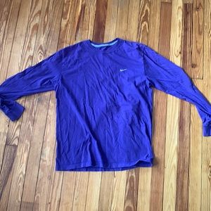 Nike XL long sleeve purple shirt